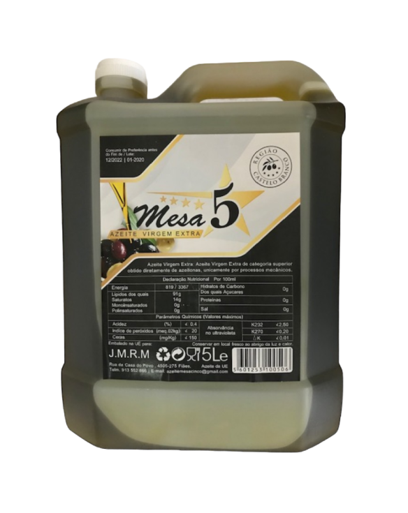 MESA 5* AZEITE VIRGE EXTRA 0.2Â° 4X5L