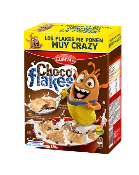 CUETARA CHOCOFLAKES 8x550gr