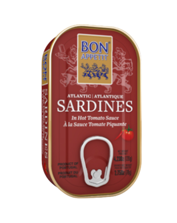 BON APPETIT SARDINHA EM TOMATE PICANTE 12x120gr