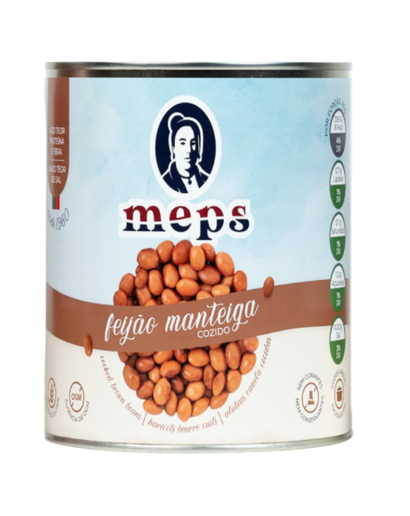 FEIJAO MANTEIGA MEPS LATA 12x850gr