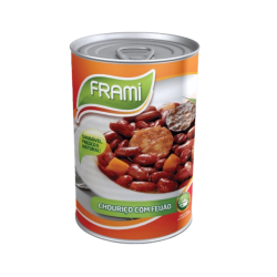 SAUCISSE CHORIZO AUX HARICOTS EN CONSERVE FRAMI 12x425g
