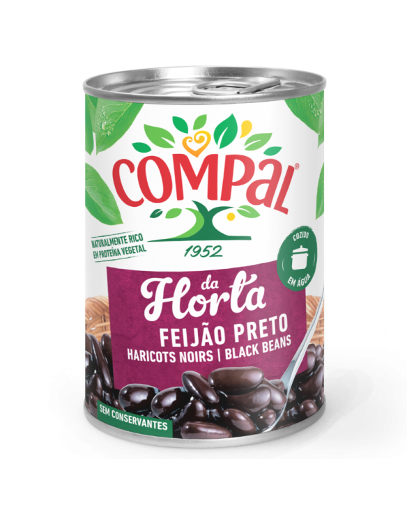 FEIJAO PRETO COMPAL 6x410gr