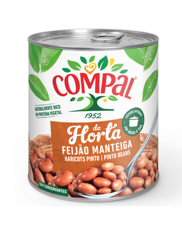 FEIJAO MANTEIGA COMPAL 6x845gr