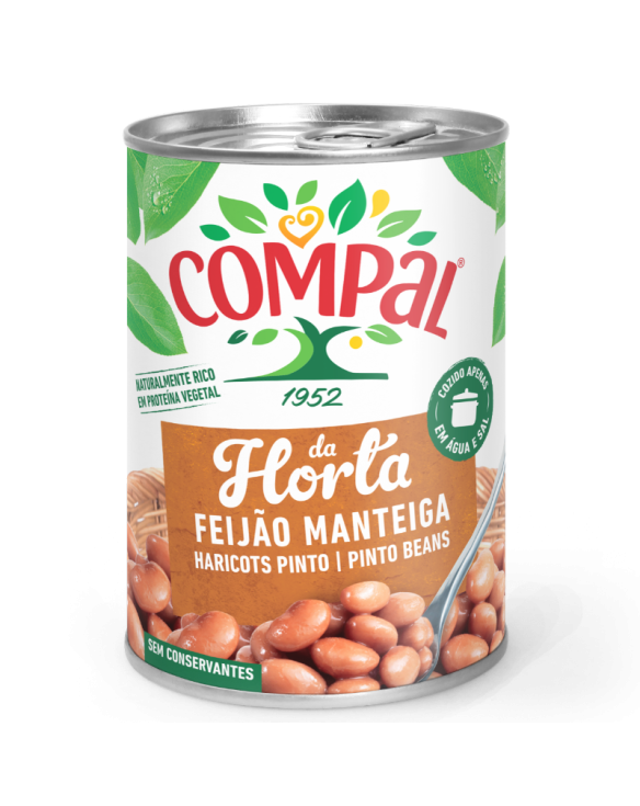 FEIJAO MANTEIGA COMPAL 6x410gr