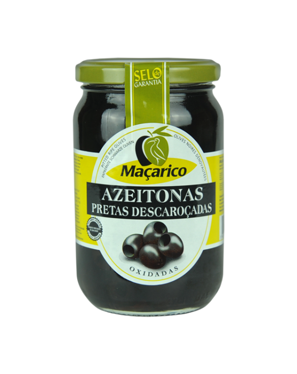AZEITONA MACARICO PRETA DESCAROCADAS FRASCO 12x165gr