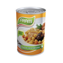 MAIN DE VACHE AVEC DES POIS CHICHES EN CONSERVE FRAMI 12x425g