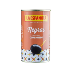 ACEITUNAS NEGRAS CON HUESO 12x160gr LA ESPAÃOLA