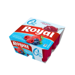 ROYAL GELATINA FRESCA FRUTOS D.BOSQUE LIGHT 12x(4x90gr)