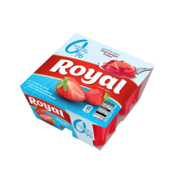 ROYAL GELATINA FRESCA MORANGO LIGHT 12x(4x90gr)