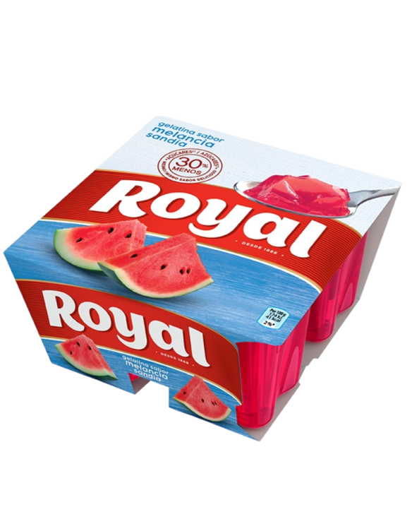ROYAL GELATINA FRESCA MELANCIA 12x(4x90gr)