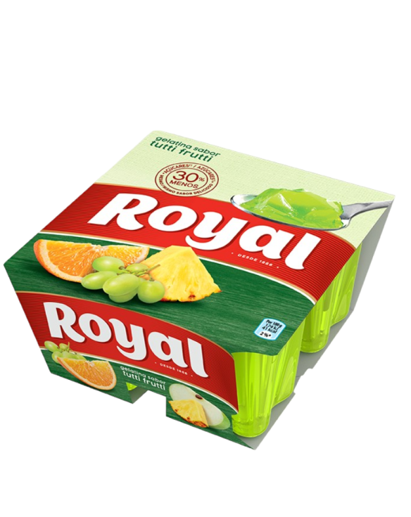 ROYAL GELATINA FRESCA TUTTI FRUTTI 12x(4x90gr)