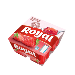 ROYAL GELATINA FRESCA MORANGO 12x(4x90gr)