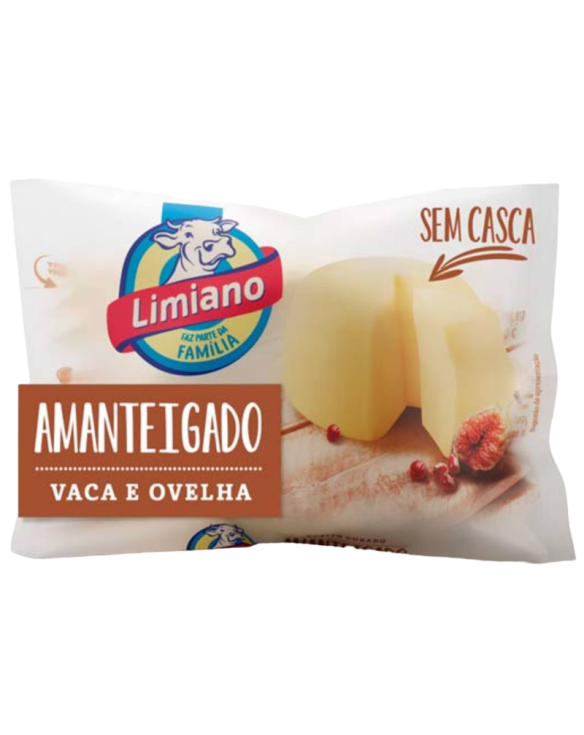 LIMIANO QUEIJO AMANTEIGADO 8x450gr SEM CASCA