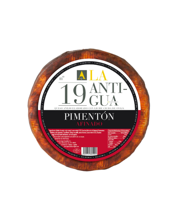 LA ANTIGUA FROMAGE EXTRA VIEUX DE BREBIS AVEC PIMENTÃN DE LA VERA  3Kg+-