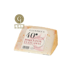 LA ANTIGUA QUESO OVEJA CURADO ESCAMAS PIMENTON 24x250gr PZA