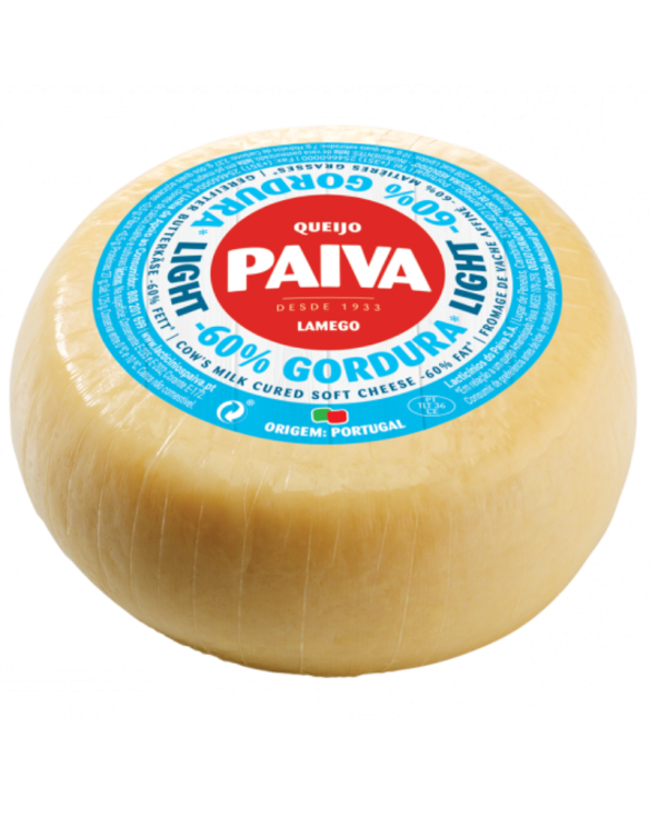 QUEIJO PAIVA PRATO LIGHT AMANTEIGADO 6x550gr