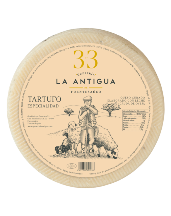 LA ANTIGUA FROMAGE DE BREBIS AFFINÃ Ã LA TRUFFE 3Kg+-