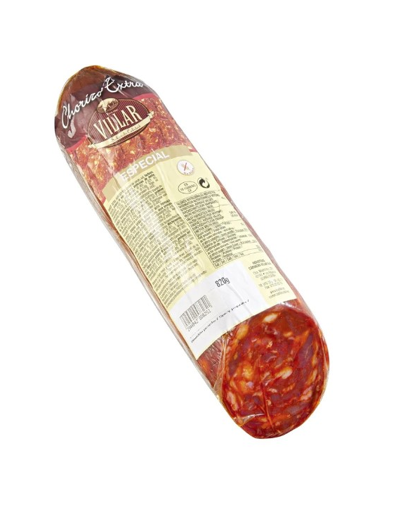 CHORIZO ESPECIAL PICANTE VILLAR 1/2 PZAS 4x1,6KG+-