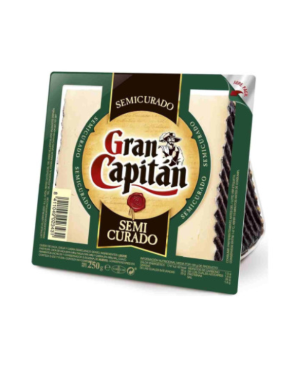 SEMI-CURADO GRAN CAPITAN CUÃAS 16X250GR.