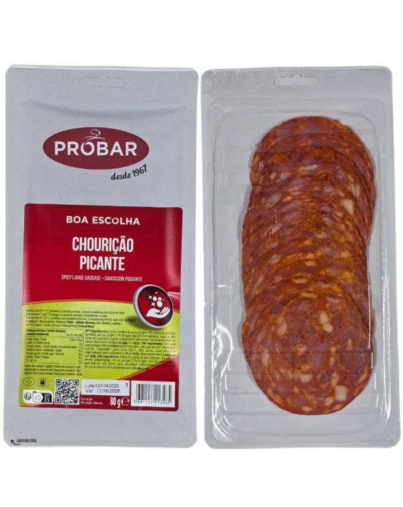 PROBAR CHOURICAO PICANTE FATIADO 16x80gr
