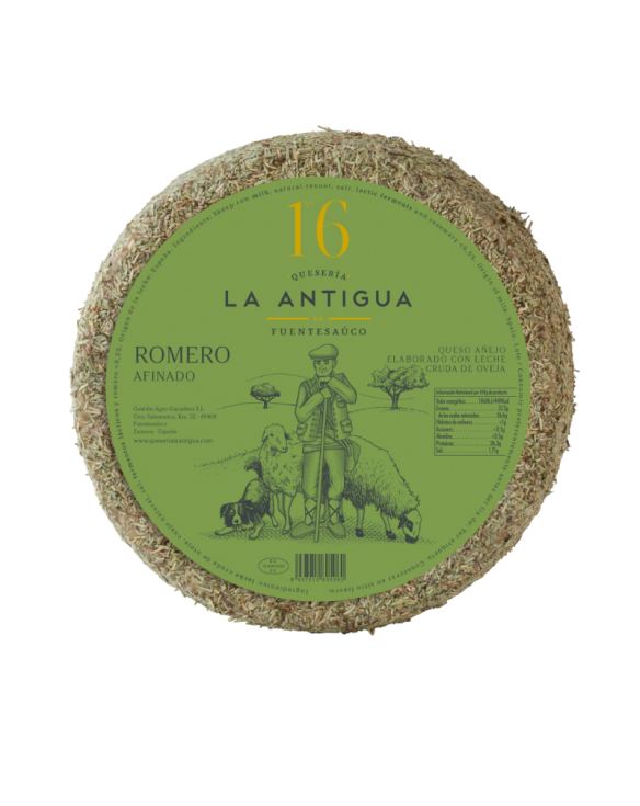 LA ANTIGUA FROMAGE DE BREBIS AFFINÃ AU ROMARIN 3Kg+-