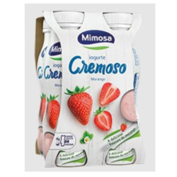 MIMOSA IOGURTE LIQ. CREMOSO MORANGO 6x(4x156ml)