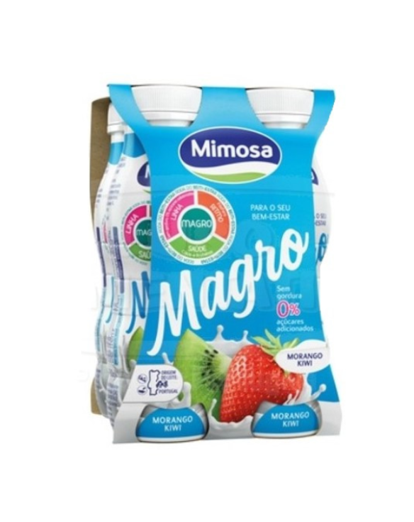 MIMOSA IOGURTE MAGRO LIQ. MORANGO/KIWI 6x(4x156ml)
