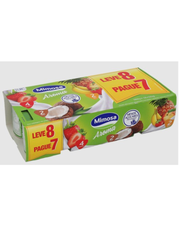 MIMOSA IOGURTE MORANGO/COCO/TUTTI 3x(8x125gr)