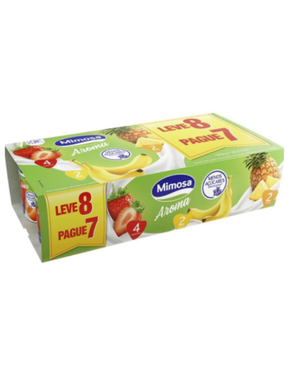 MIMOSA IOGURTE MORANGO/ANANAS/BANANA 3x(8x125gr)