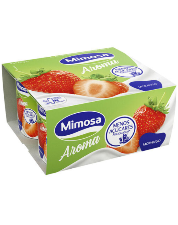 MIMOSA IOGURTE AROMA MORANGO 6x(4x125gr)
