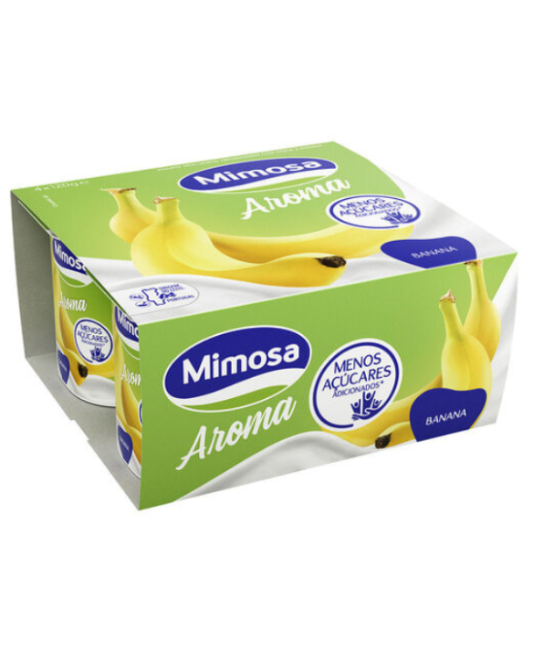 MIMOSA IOGURTE AROMA BANANA 6x(4x125gr)