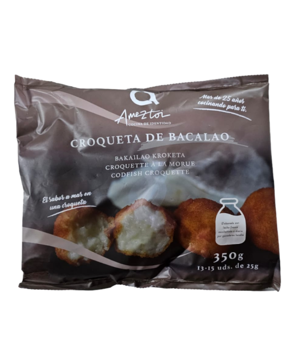 AMEZTOI CROQUETAS BACALAO SIN GLUTEN 10x350g