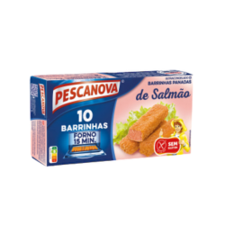 PESCANOVA BARRINHAS SALMÃO PANADO S/GLUTEN 10x300gr