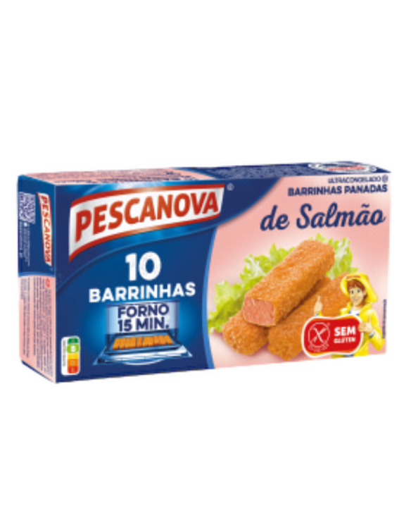 PESCANOVA BARRINHAS SALMÃO PANADO S/GLUTEN 10x300gr