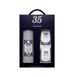 LICOR 35 CREME D.PASTEL D.NATA +2COPOS 3x50cl 14.5Â°
