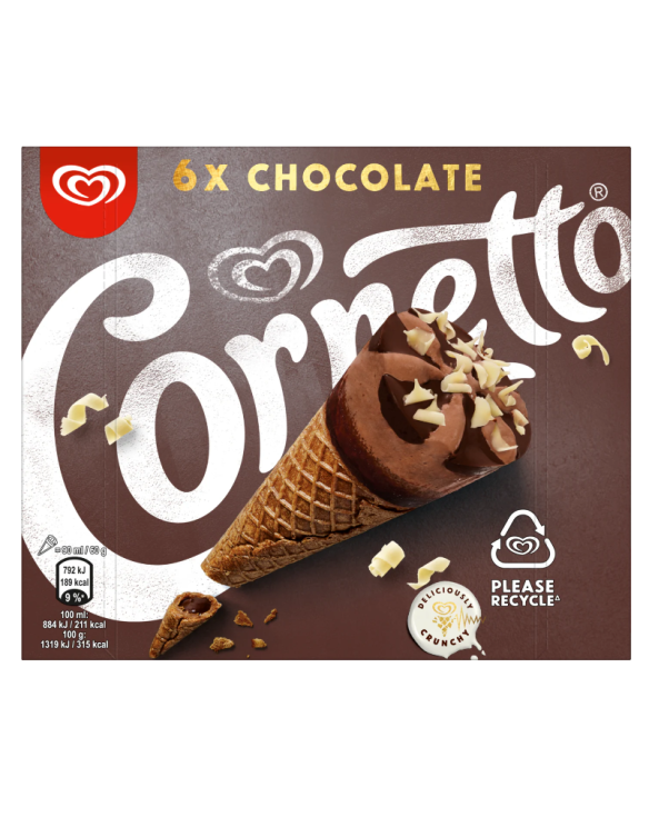 OLA CORNETTO CHOCOLATE 6x(6x90ml)