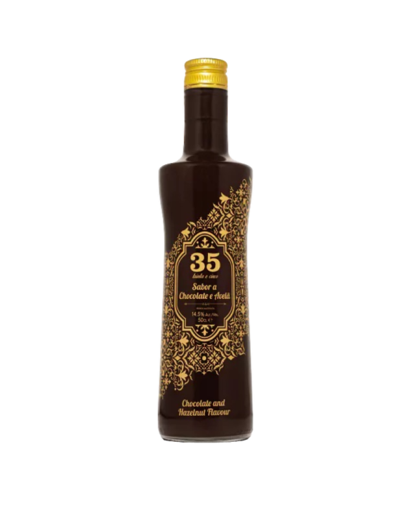 LICOR 35 SABOR CHOCOLATE E AVELA 12x50cl 14.5Â°