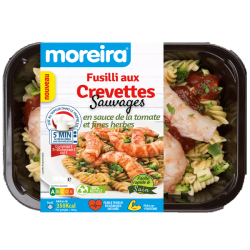 MOREIRA FUSILLI GAMBAS SELVAGENS MOLHO TOMATE 12x300gr