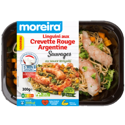 MOREIRA LINGUINI GAMBAS SELVAGENS MOLHO TERIYAKI 12x300gr