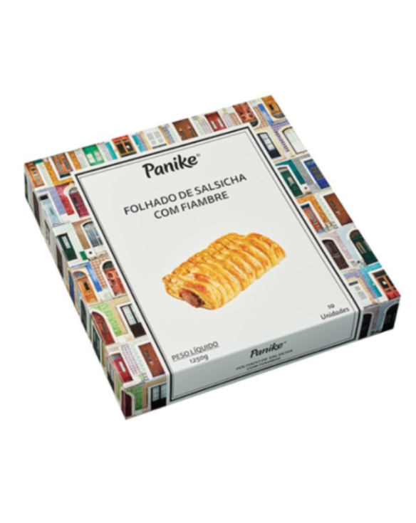PANIKE FOLHADO SALSICHA COM FIAMBRE 4x(10x125gr.)