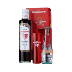 LICOR GINJA MARIQUINHAS + AGUA TONICA + COPO 50cl