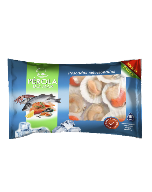 VIEIRAS CON HUEVA 12/15   / 5X1KG. / P.MAR