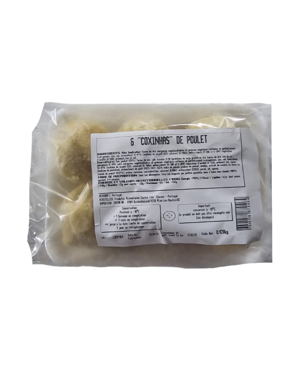 COXINHAS FRANGO CARINA 10x380gr (6u/cuv)