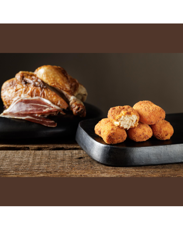 AMEZTOI CROQUETAS POLLO Y JAMON 40gr 4x1kg