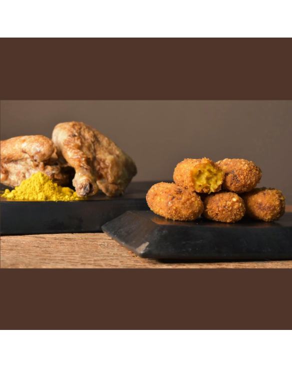 AMEZTOI CROQUETAS  POLLO AL CURRY 35gr 4x1kg
