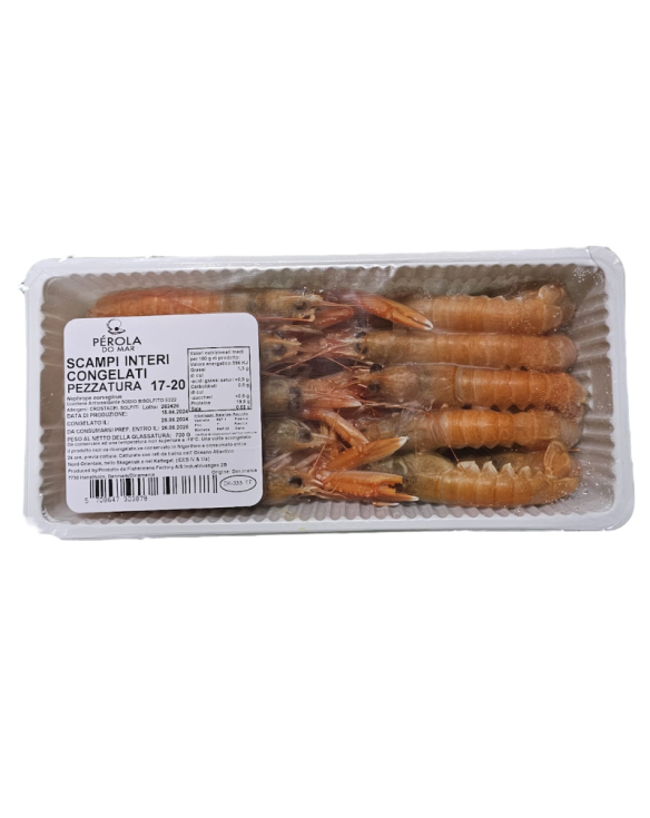 PEROLA DO MAR SCAMPI  17/20 INTEIRAS 12x1Kg