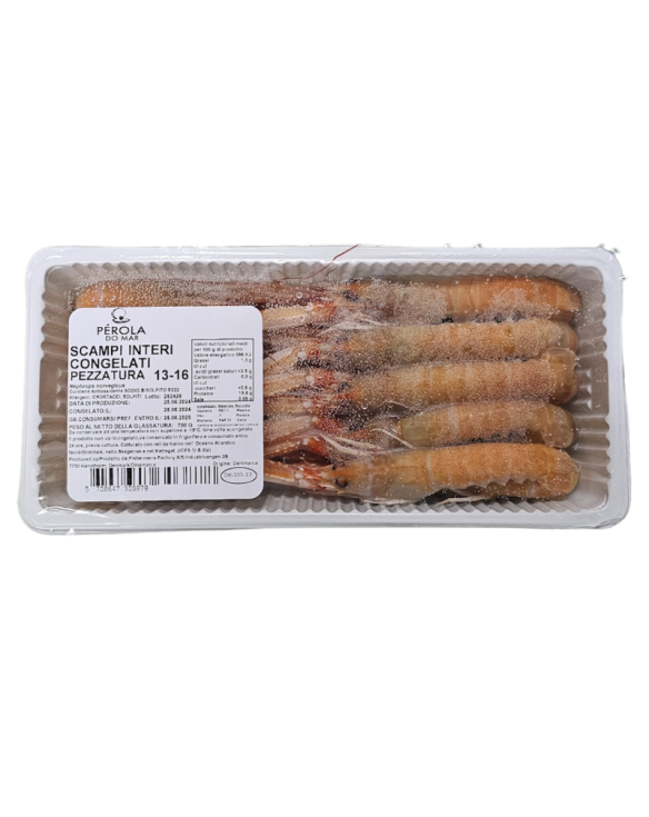 PEROLA DO MAR SCAMPI  13/16 INTEIRAS 12x1Kg