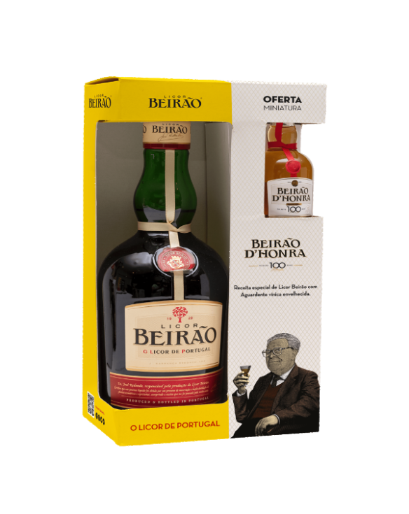 LICOR BEIRÃO 22Â° 70cl PACK +BEIRÃO D'HONRA 30Â° 5cl
