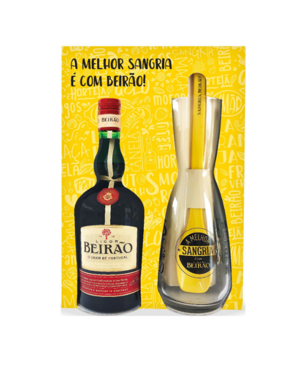 LICOR BEIRÃO PACK SANGRIA COPO+COLHER 6x70cl