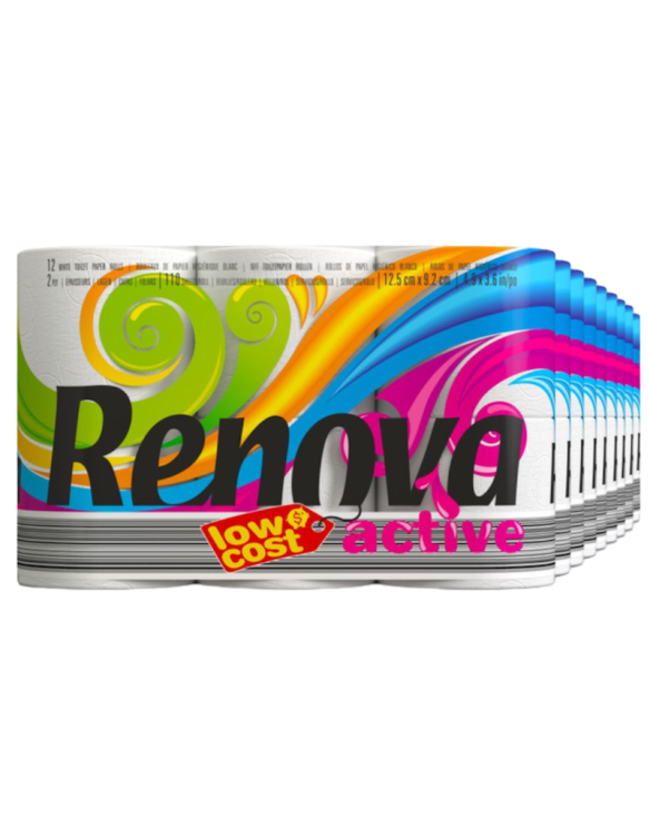 RENOVA PAPEL HIGIENICO ACTIVE BRANCO 9x12und